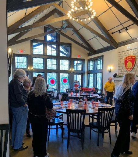 Group gathered in meeting space.